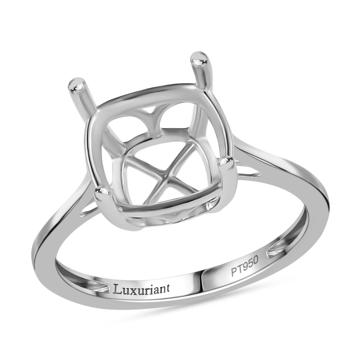 950 Platinum Ring (Size 6.0) 3.80 Grams image number 0