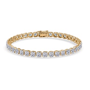 Luxuriant Lab Grown Diamond E-F, VS 9.90 ctw Lustrous Harmony Bracelet in 14K Yellow Gold (7.25 In)