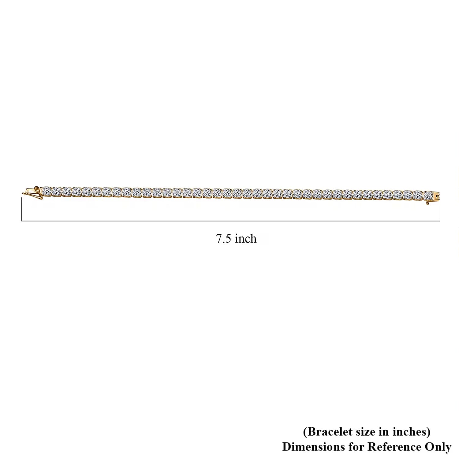 Luxuriant Lab Grown Diamond E-F, VS 9.90 ctw Lustrous Harmony Bracelet in 14K Yellow Gold (7.25 In)