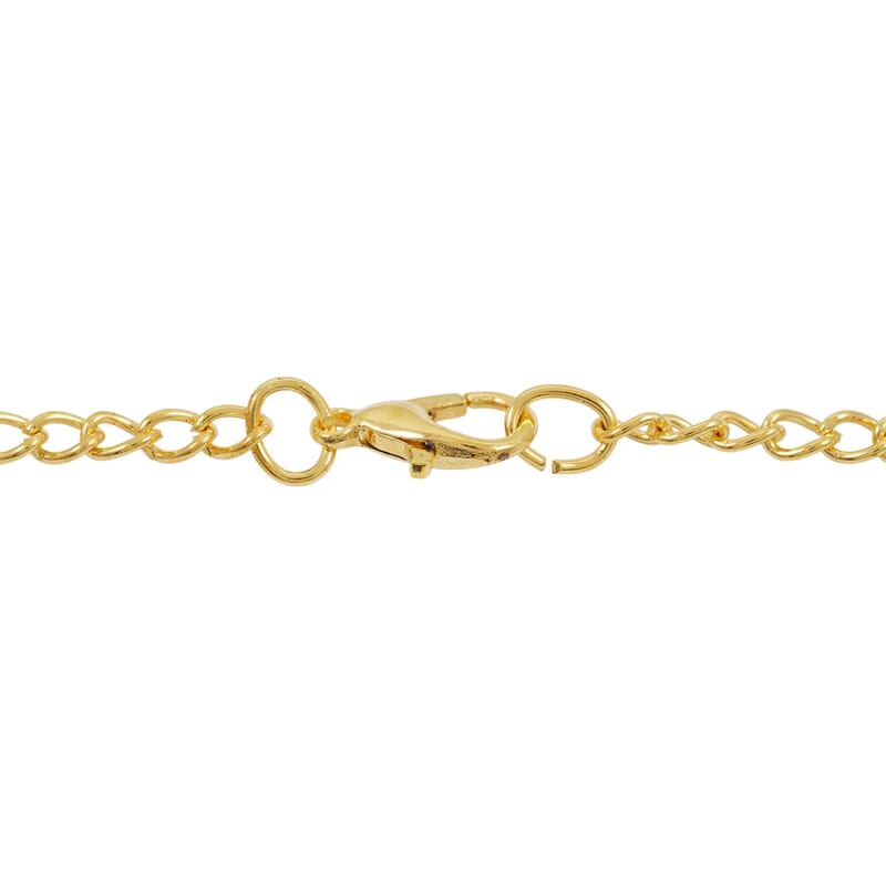 Strada Japanese Movement Labradorite Pocket Watch with Chain (36 Inches) in Goldtone 15.00 ctw