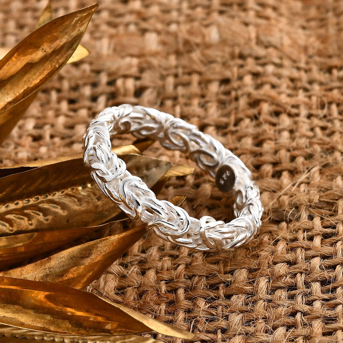 Bali Legacy Byzantine Ring in Sterling Silver (Size 10.0) 4.25 Grams image number 1