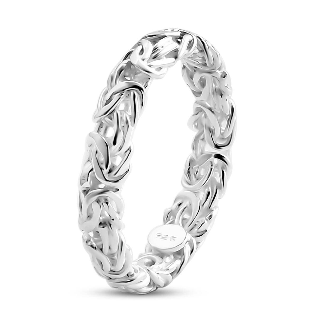 Bali Legacy Byzantine Ring in Sterling Silver (Size 7.0) 4.25 Grams image number 3