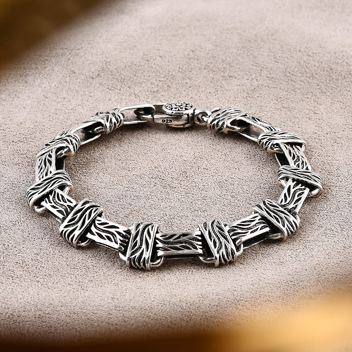 Bali Legacy Barong Link Chain Bracelet in Sterling Silver (7.25 In) 22.90 Grams image number 1