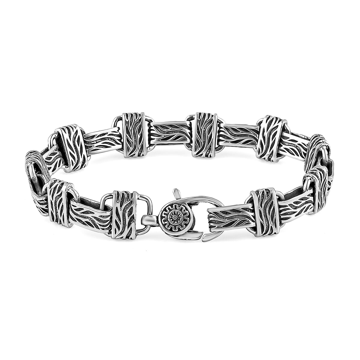 Bali Legacy Barong Link Chain Bracelet in Sterling Silver (7.25 In) 22.90 Grams image number 3