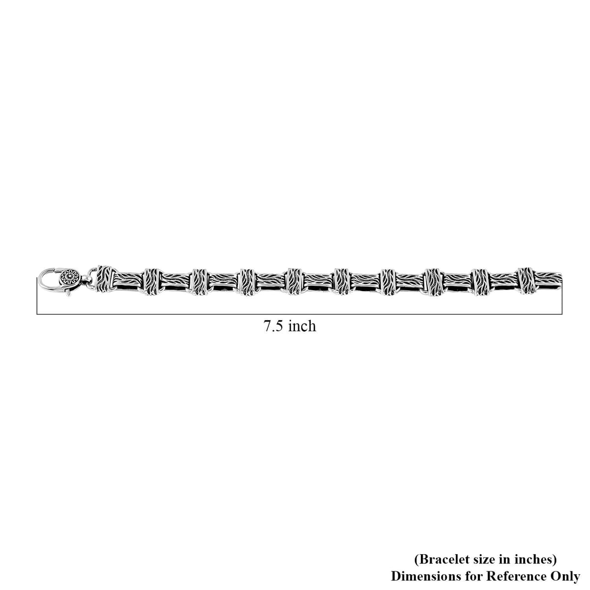 Bali Legacy Barong Link Chain Bracelet in Sterling Silver (8.00 In) 24.85 Grams image number 5