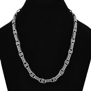 Bali Legacy Barong Link Chain Necklace in Sterling Silver 48.80 Grams 20 Inches