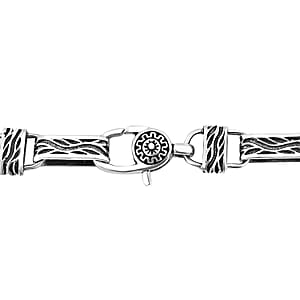 Bali Legacy Barong Link Chain Necklace in Sterling Silver 48.80 Grams 20 Inches