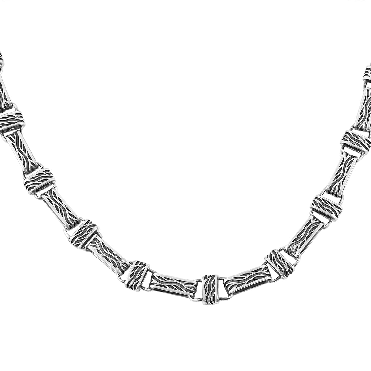Bali Legacy Barong Link Chain Necklace in Sterling Silver 48.80 Grams 20 Inches image number 4
