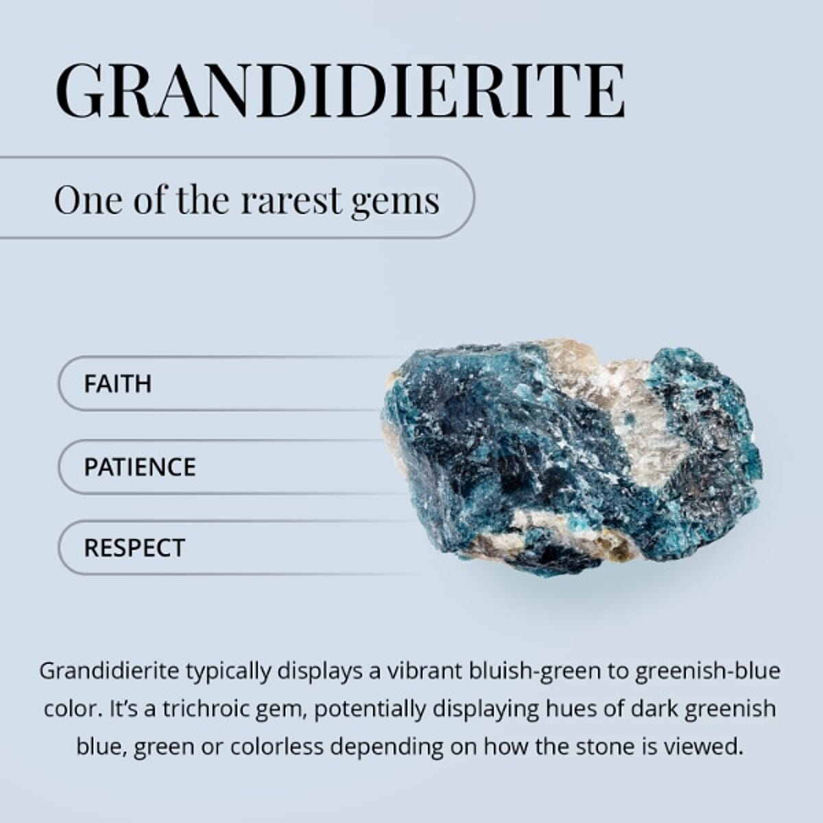 Luxoro Premium Grandidierite and G-H I2 Diamond 6.20 ctw Ring in 10K Yellow Gold (Size 9.5) image number 7