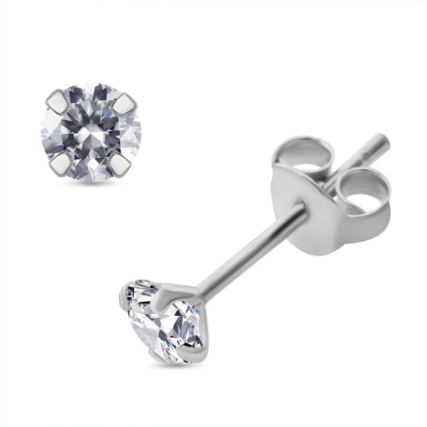 Moissanite 0.50 ctw Solitaire Stud Earrings