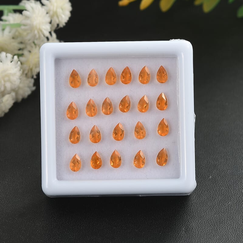 Fire Opal Assorted Box (Pear 5x3 mm) 3.00 ctw