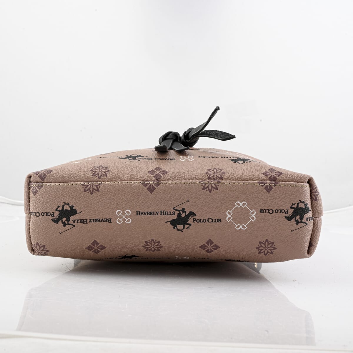 Beverly Hills Polo Club Beige & Black Multi Pattern Faux Leather Crossbody Bag image number 4