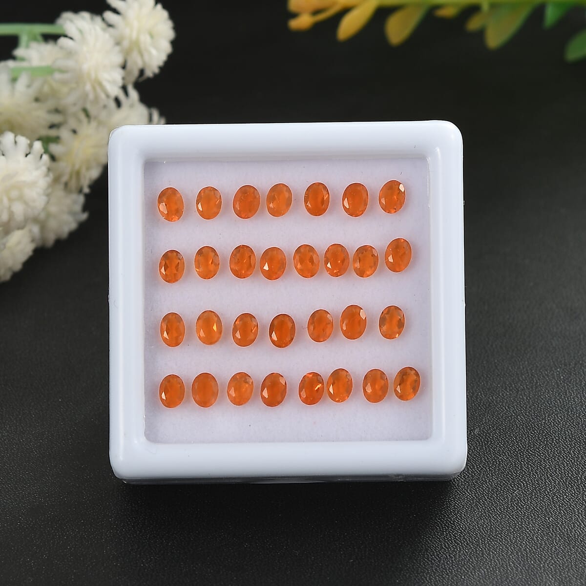AA Fire Opal Assorted Box (Ovl 4x3 mm) 3.00 ctw image number 1