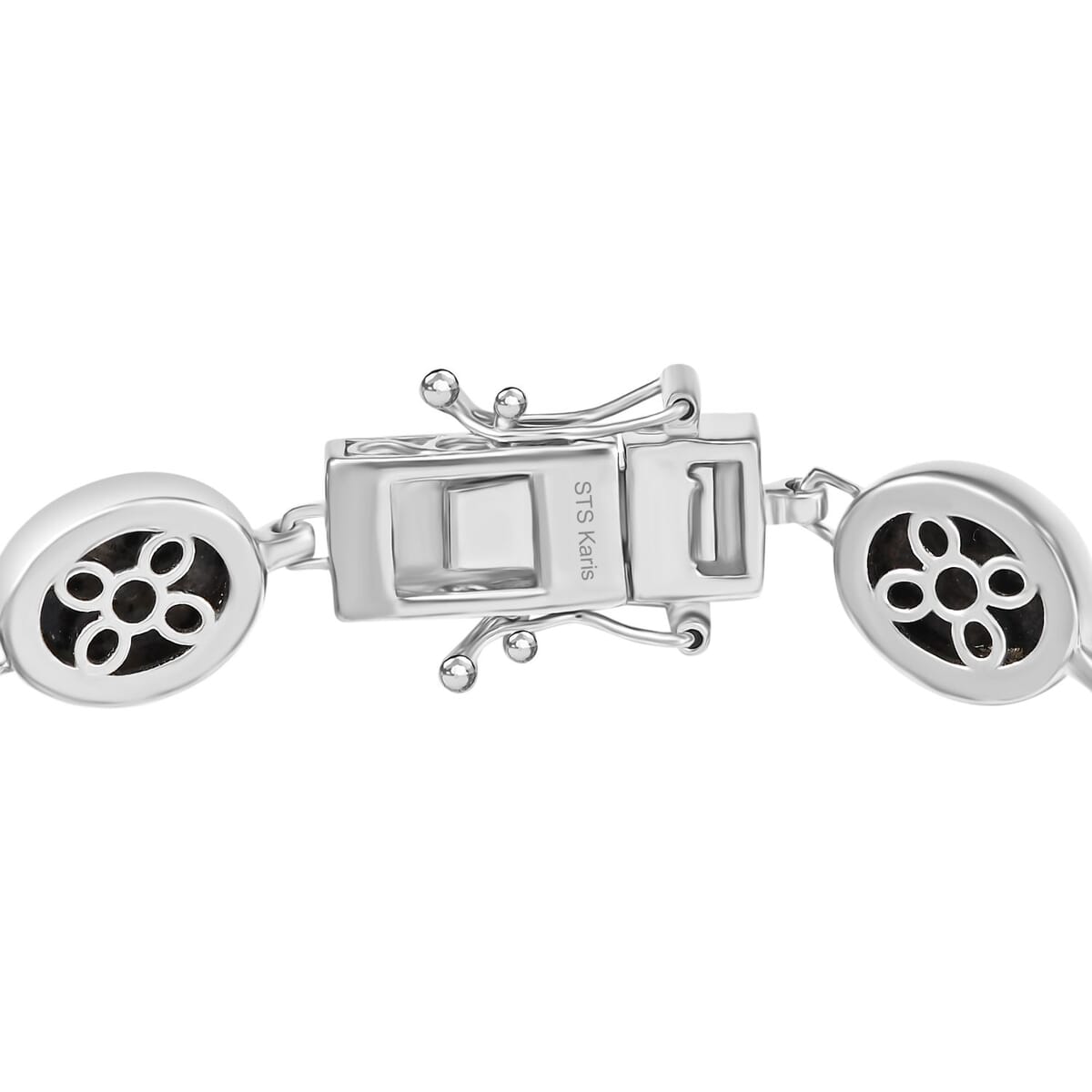 Karis Natural Yooperlite 31.30 ctw Bracelet in Platinum Bond (7.25 In) with Free UV Flash Light image number 3
