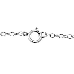 Sajen Silver Black Diamond Flat Drusy Quartz and Rainbow Iriss Doublet Quartz 13.40 ctw Necklace in Rhodium Over Sterling Silver 18 Inches