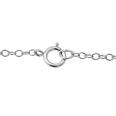 Sajen Silver Black Diamond Flat Drusy Quartz and Rainbow Iriss Doublet Quartz 13.40 ctw Necklace in Rhodium Over Sterling Silver 18 Inches