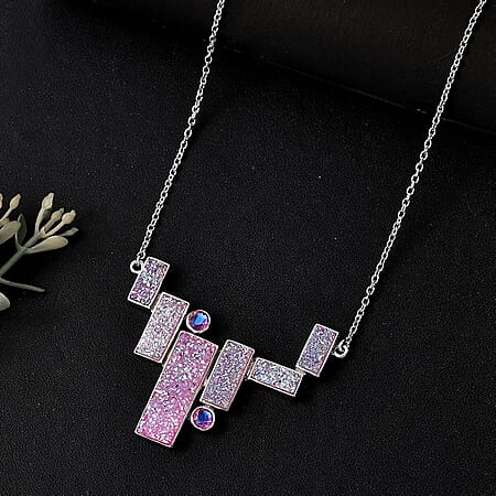 Pink Drusy Quartz - Product card gallery slide 2 (10177929118009)