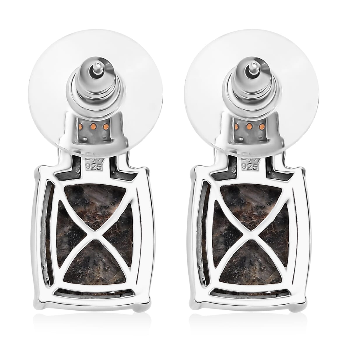 D'Joy Natural Yooperlite and Multi Gemstone 11.60 ctw Earrings in Rhodium Over Sterling Silver with Free UV Flash Light image number 5