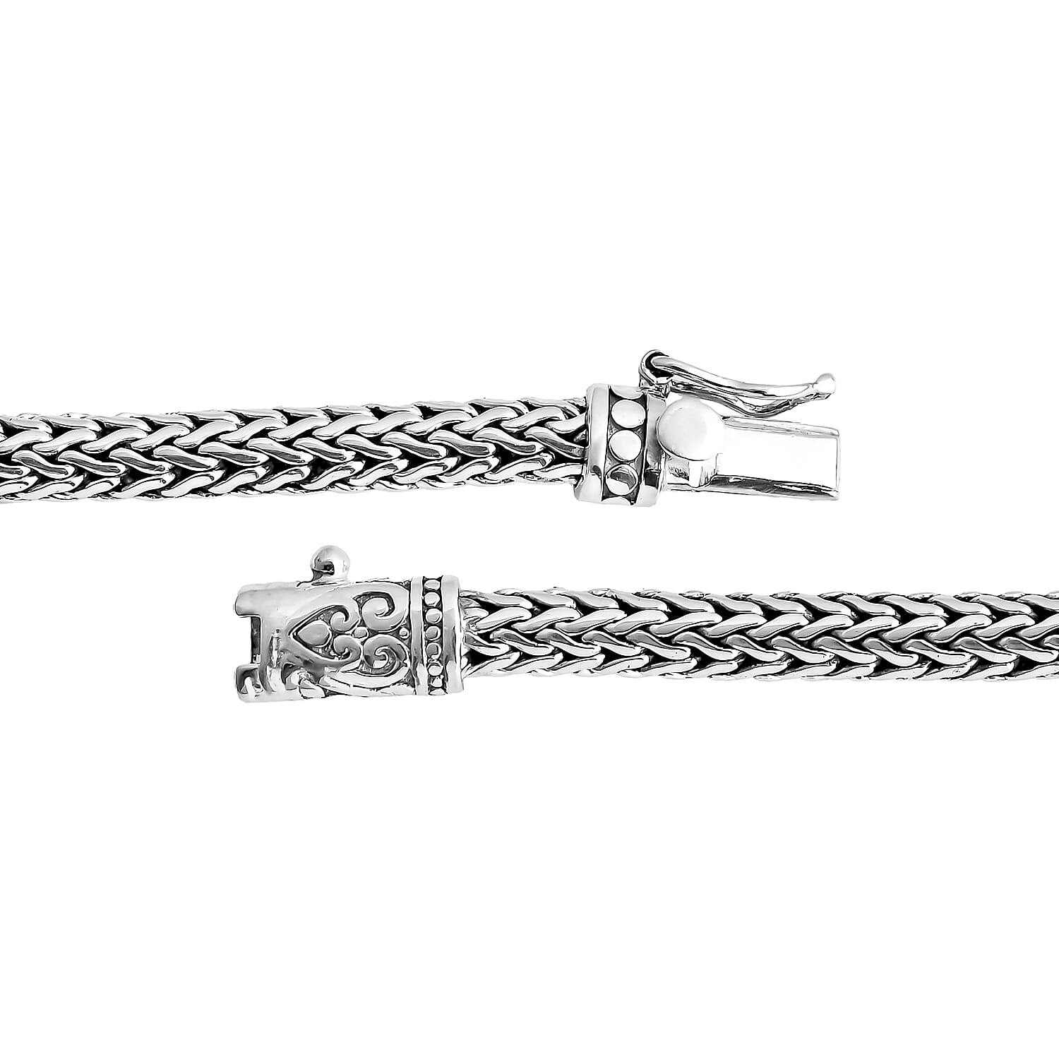 D'Joy Bali Legacy Tulang Naga Chain with Snake Bracelet in 22K Vermeil YG Over and Sterling Silver (6.50 In) 20.85 Grams