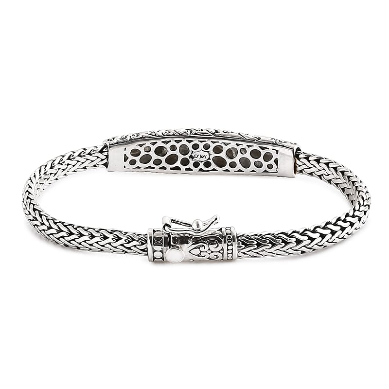 D'Joy Bali Legacy Tulang Naga Chain with Snake Bracelet in 22K Vermeil YG Over and Sterling Silver (8.00 In) 25.10 Grams