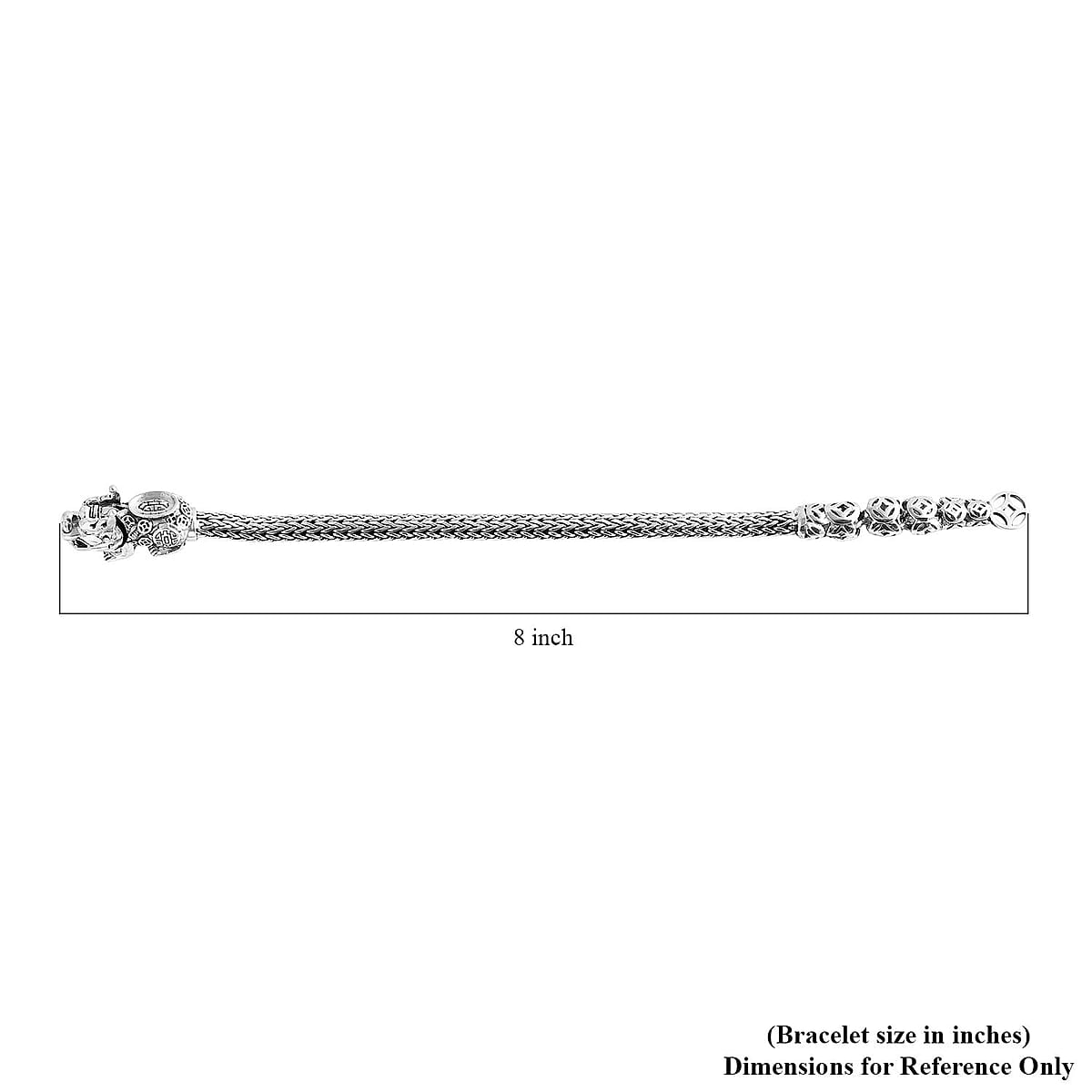 Bali Legacy Tulangnaga Chain Pixiu Bracelet in Sterling Silver (6.50 In) 27.60 Grams image number 5