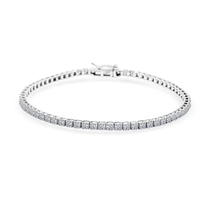 Luxuriant Lab Grown Diamond 3.00 ctw Bracelet in 14K White Gold (7.00 In) 5.24 Grams