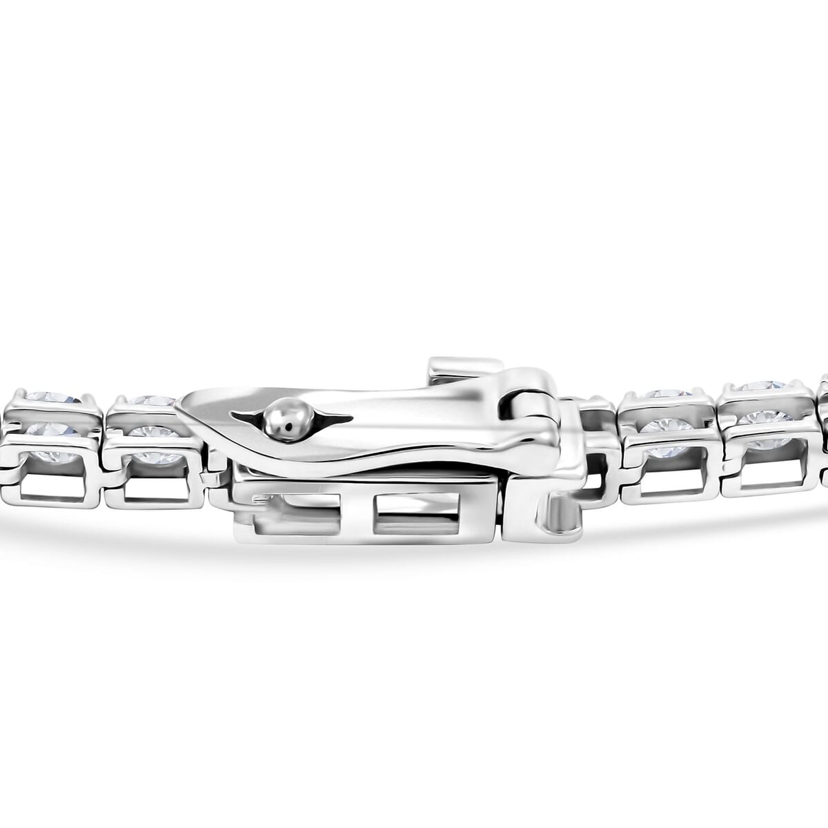 Luxuriant Lab Grown Diamond 5.00 ctw Bracelet in 14K White Gold (7.00 In) 5.42 Grams image number 2