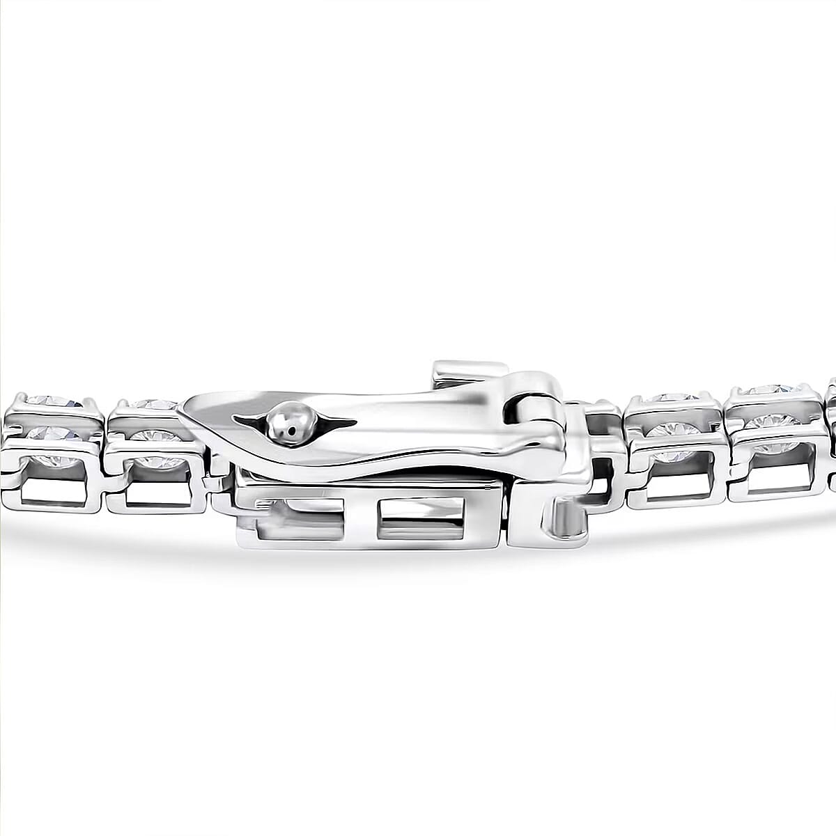 Luxuriant Lab Grown Diamond 5.00 ctw Bracelet in 14K White Gold (7.00 In) 5.42 Grams image number 7