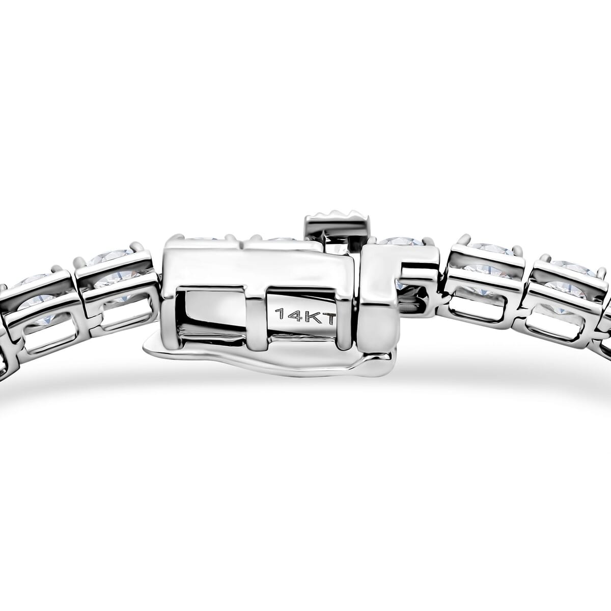 Luxuriant Lab Grown Diamond 7.00 ctw Bracelet in 14K White Gold (7.00 In) 6 Grams image number 2