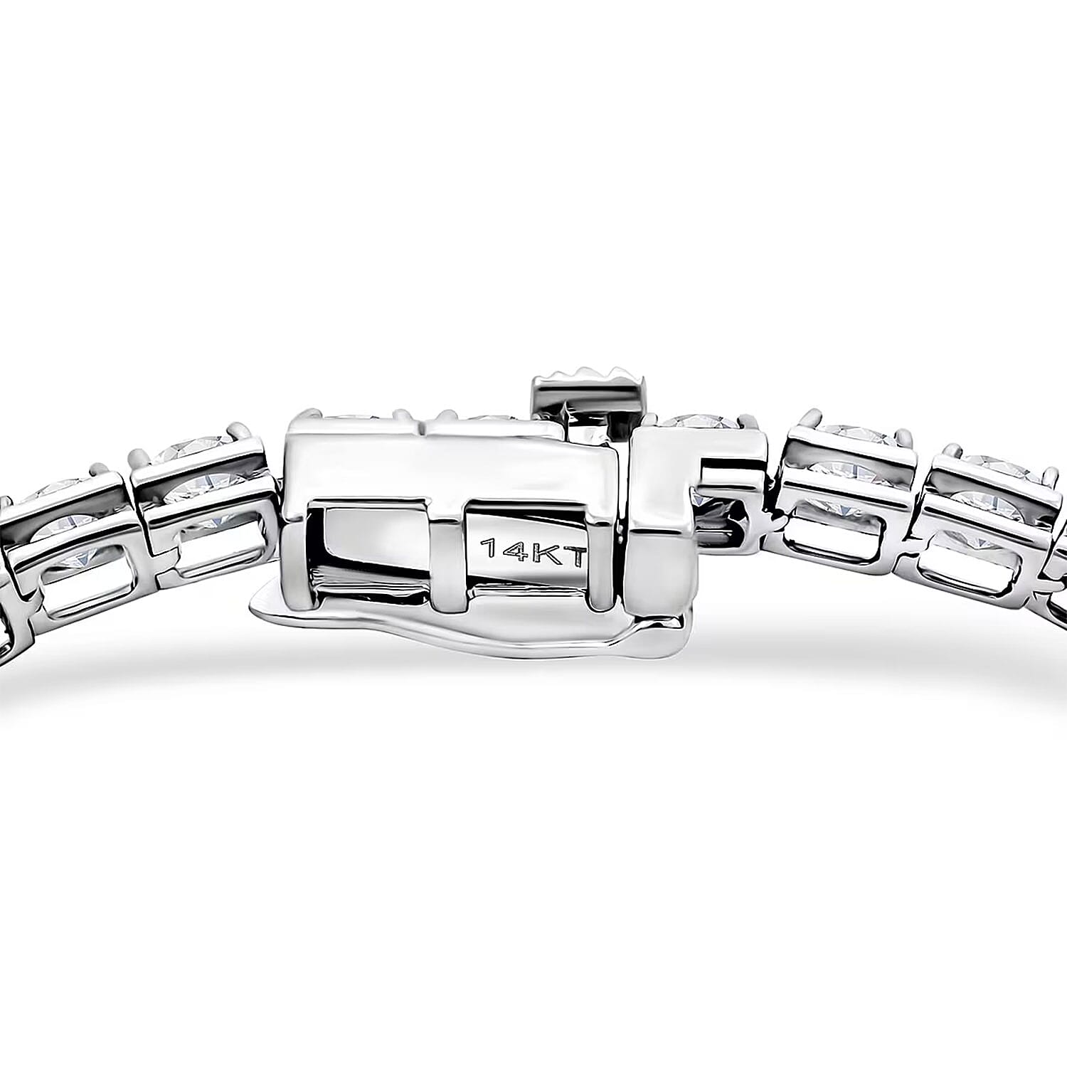 Luxuriant Lab Grown Diamond 7.00 ctw Bracelet in 14K White Gold (7.00 In) 6 Grams