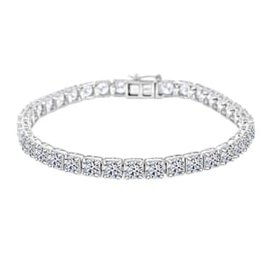 Luxuriant Lab Grown Diamond 10.00 ctw Bracelet in 14K White Gold (7.00 In) 9.26 Grams
