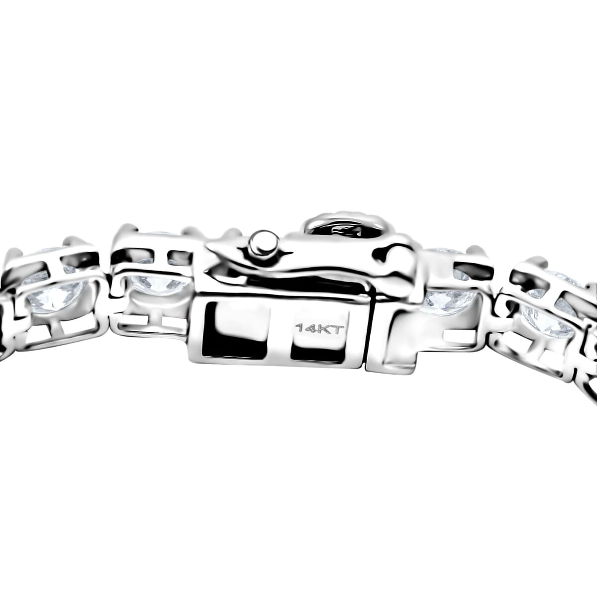 Luxuriant Lab Grown Diamond 10.00 ctw Bracelet in 14K White Gold (7.00 In) 9.26 Grams image number 2