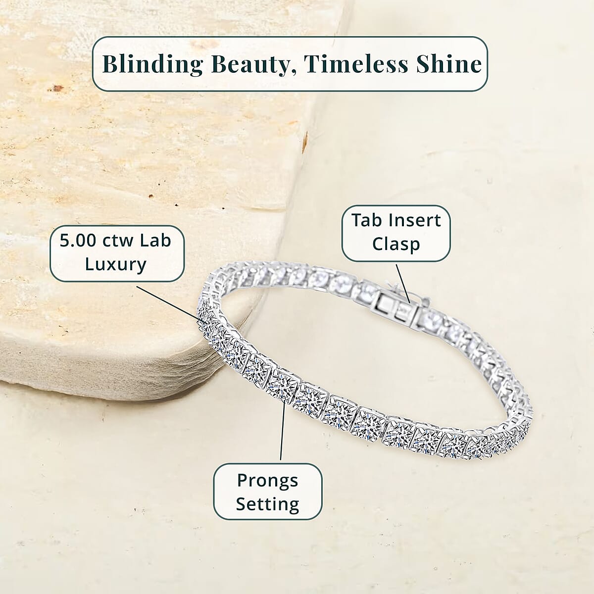 Luxuriant Lab Grown Diamond 10.00 ctw Bracelet in 14K White Gold (7.00 In) 9.26 Grams image number 5