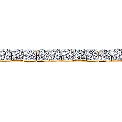 Luxuriant Lab Grown Diamond 7.00 ctw Bracelet in 14K Yellow Gold (7.00 In) 6.17 Grams