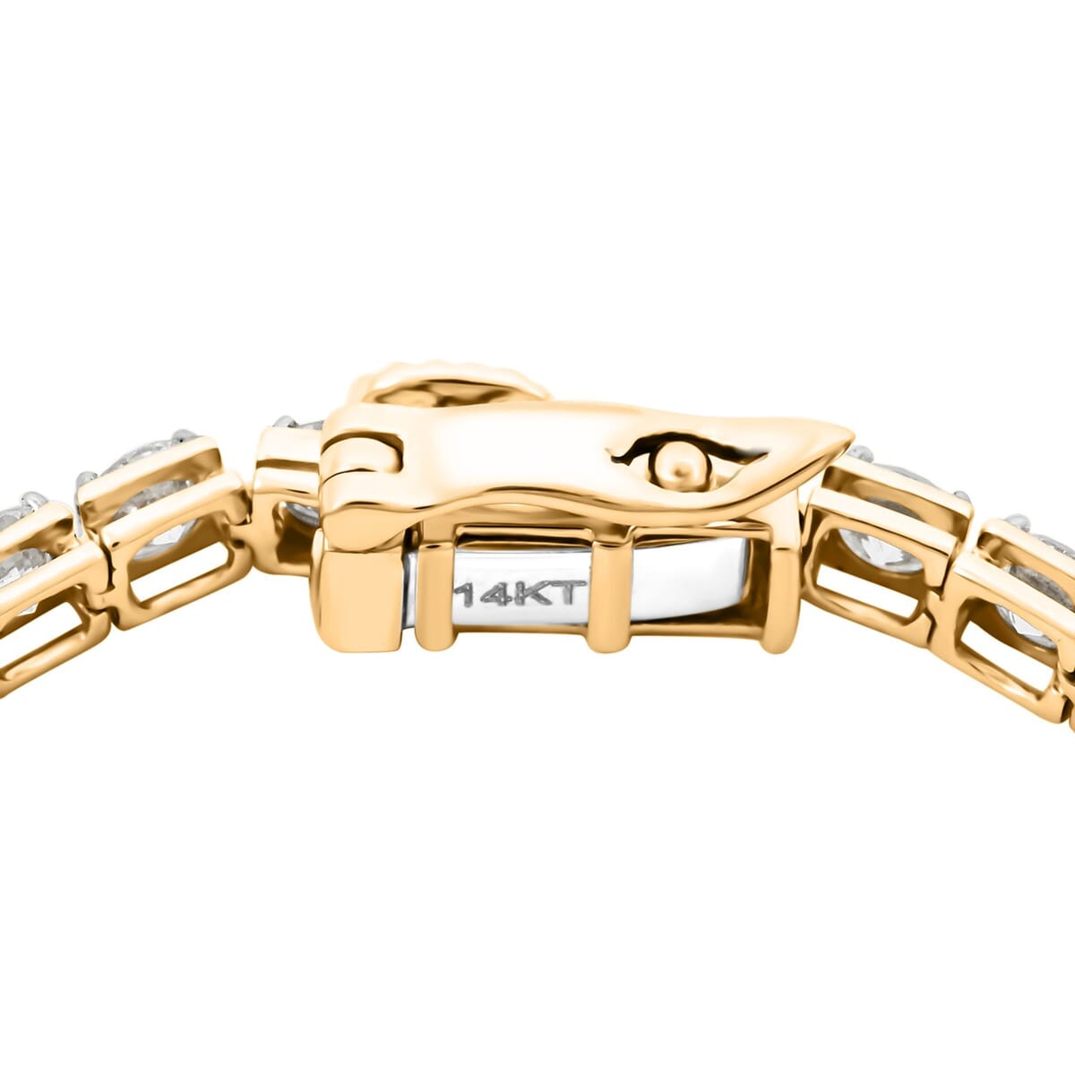 Luxuriant Lab Grown Diamond 7.00 ctw Bracelet in 14K Yellow Gold (7.00 In) 6.17 Grams image number 2