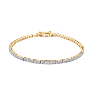 Luxuriant Lab Grown Diamond 3.00 ctw Bracelet in 14K Yellow Gold (7.00 In) 5.40 Grams