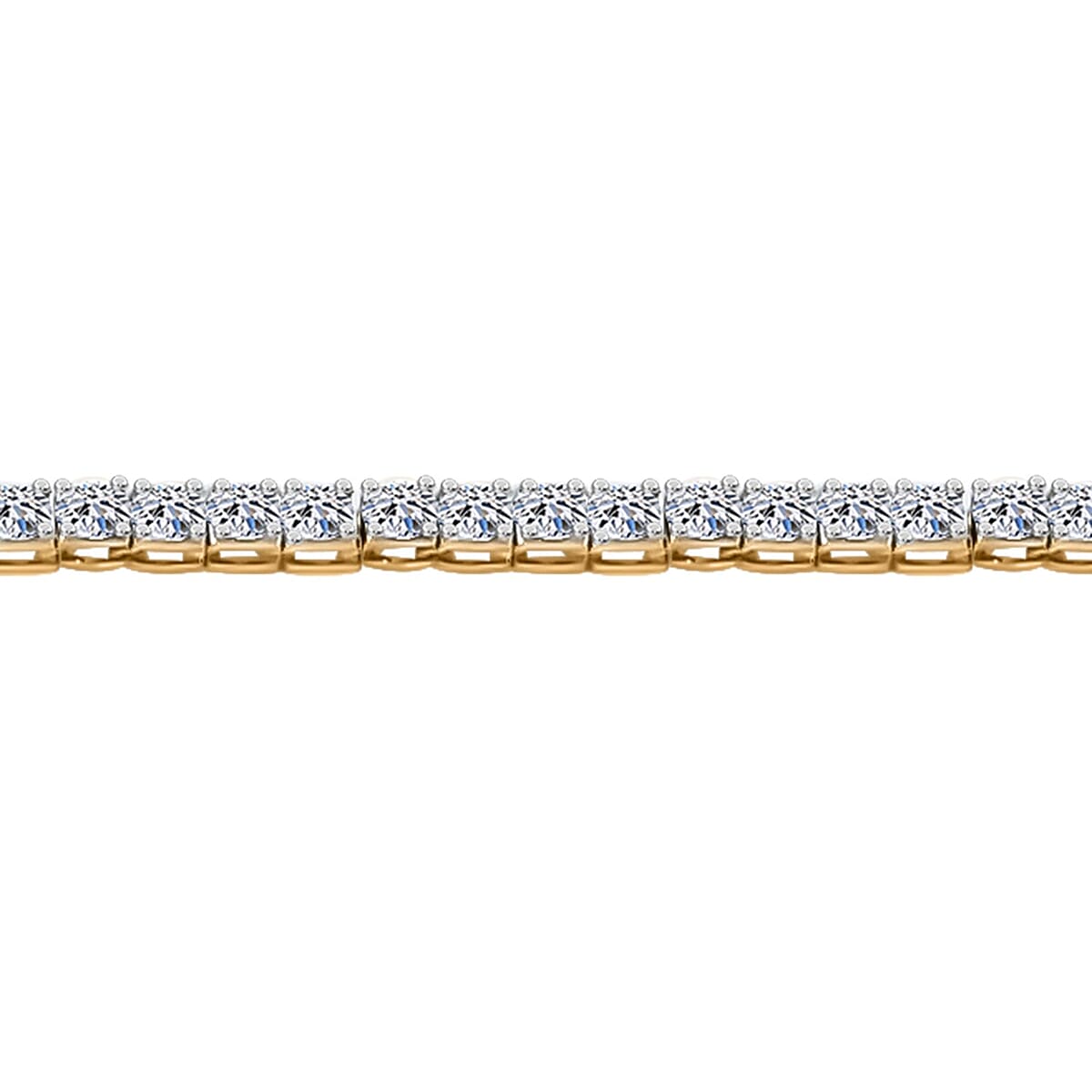 Luxuriant Lab Grown Diamond 3.00 ctw Bracelet in 14K Yellow Gold (7.00 In) 5.40 Grams image number 1