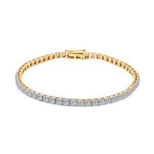 Luxuriant Lab Grown Diamond 5.00 ctw Bracelet in 14K Yellow Gold (7.00 In) 5.30 Grams