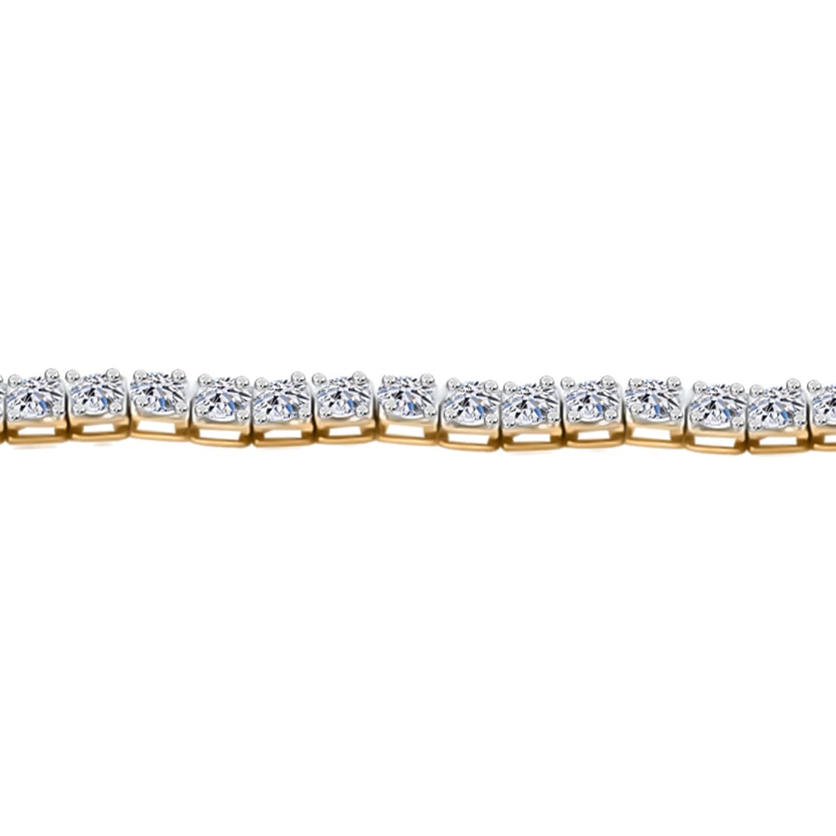 Luxuriant Lab Grown Diamond 5.00 ctw Bracelet in 14K Yellow Gold (7.00 In) 5.30 Grams image number 1