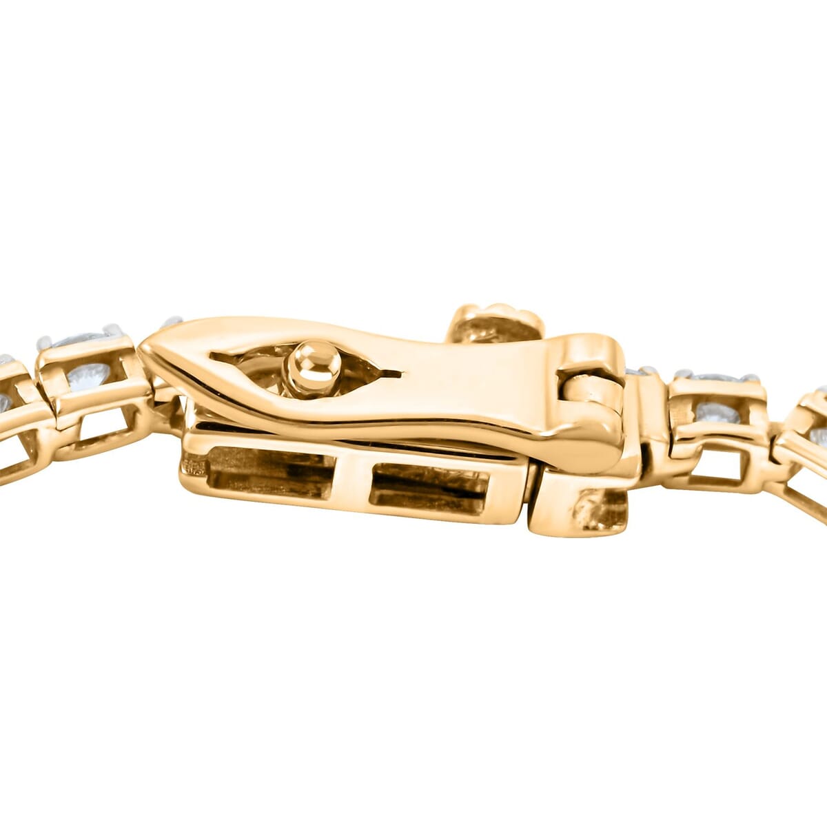 Luxuriant Lab Grown Diamond 5.00 ctw Bracelet in 14K Yellow Gold (7.00 In) 5.30 Grams image number 2