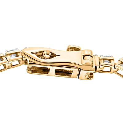 Luxuriant Lab Grown Diamond 5.00 ctw Bracelet in 14K Yellow Gold (7.00 In) 5.30 Grams