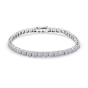 Luxuriant Lab Grown Diamond 8.00 ctw Bracelet in 14K White Gold (6.75 In) 7.10 Grams