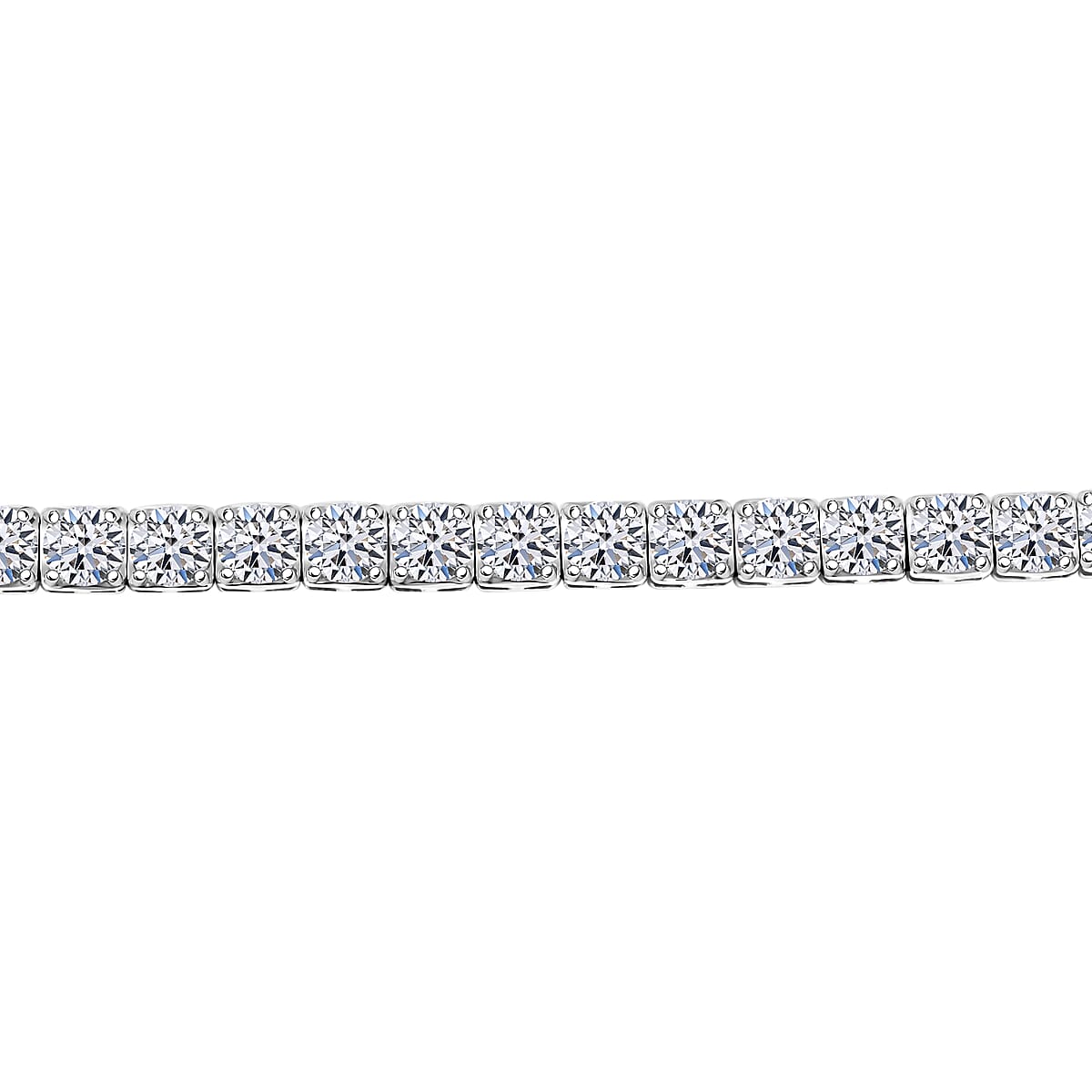 Luxuriant Lab Grown Diamond 8.00 ctw Bracelet in 14K White Gold (6.75 In) 7.10 Grams image number 1