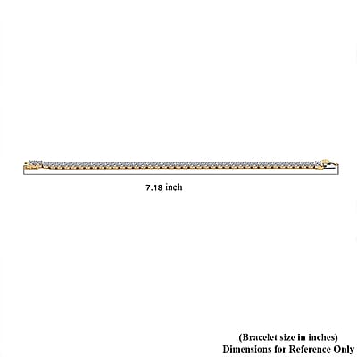 Luxuriant Lab Grown Diamond 8.00 ctw Bracelet in 14K Yellow Gold (6.75 In) 7.18 Grams