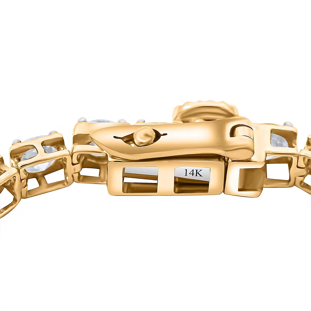 Luxuriant Lab Grown Diamond 8.00 ctw Bracelet in 14K Yellow Gold (6.75 In) 7.18 Grams image number 7