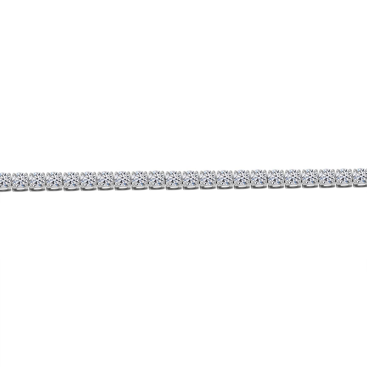 Luxuriant Lab Grown Diamond 4.00 ctw Bracelet in 14K White Gold (7.25 In) 5.65 Grams image number 3