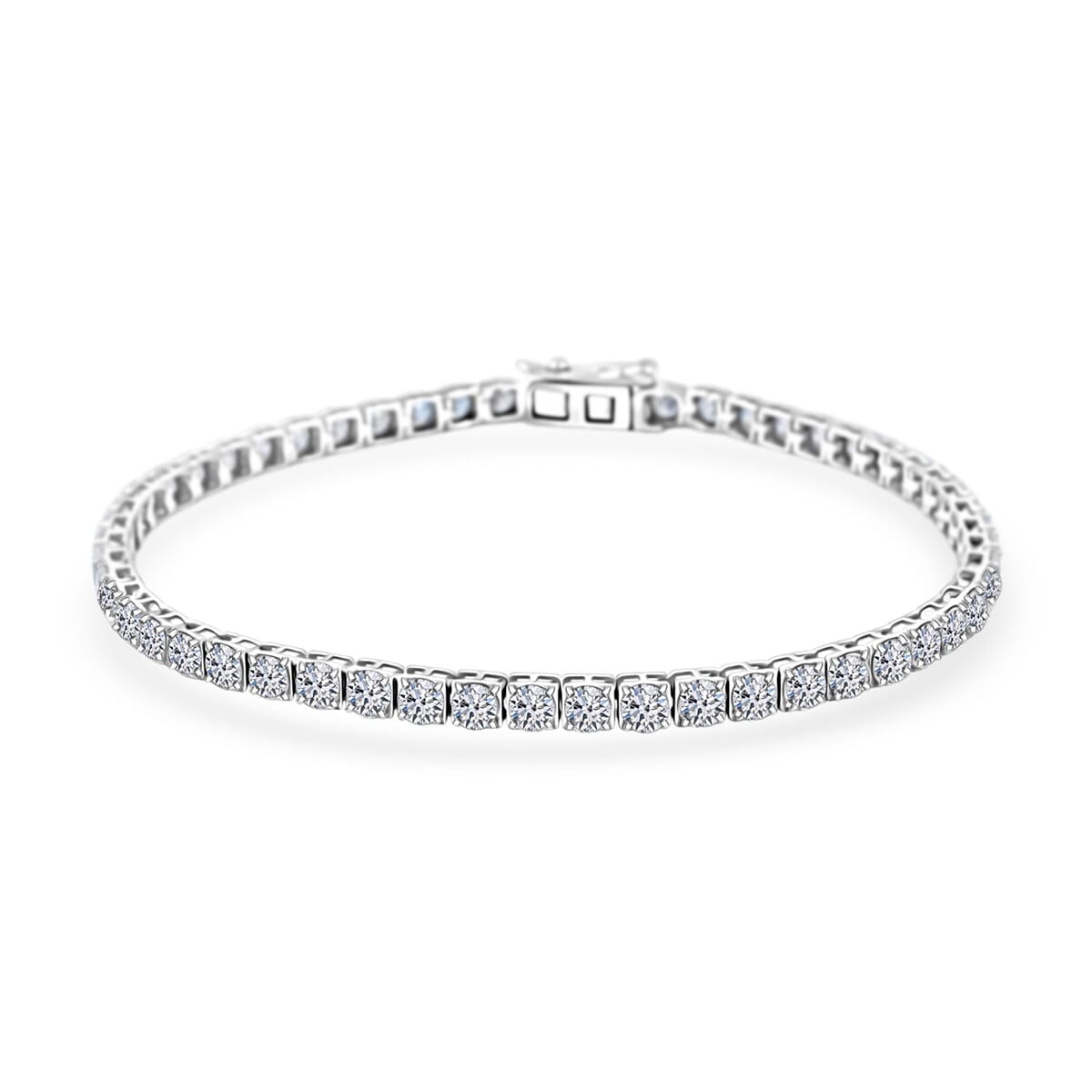 Luxuriant Lab Grown Diamond 6.00 ctw Bracelet in 14K White Gold (7.25 In) 5.84 Grams image number 0