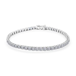 Luxuriant Lab Grown Diamond 6.00 ctw Bracelet in 14K White Gold (7.25 In) 5.84 Grams