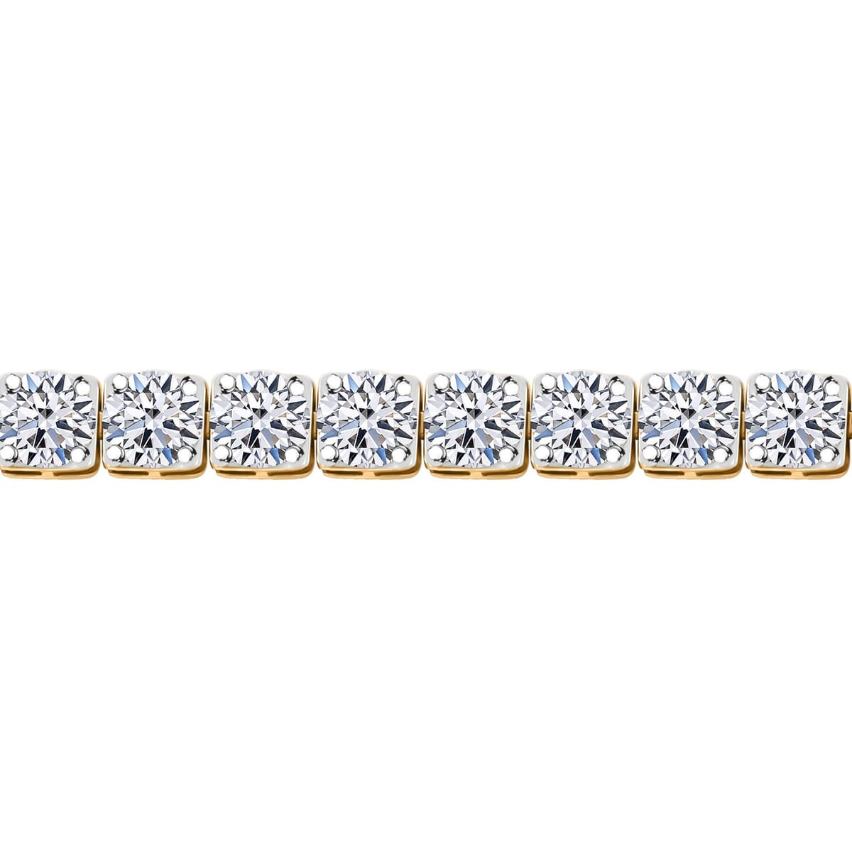 Luxuriant Lab Grown Diamond 6.00 ctw Bracelet in 14K Yellow Gold (7.25 In) 5.52 Grams image number 3