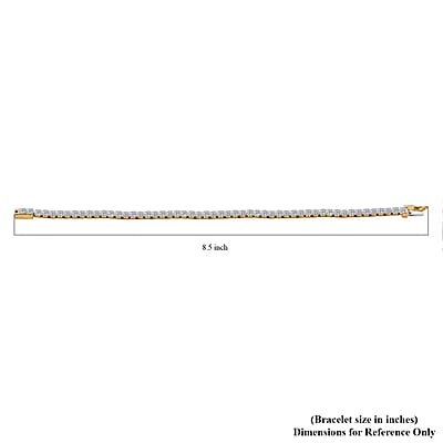 Luxuriant Lab Grown Diamond 6.00 ctw Bracelet in 14K Yellow Gold (7.25 In) 5.52 Grams